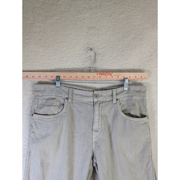 Timberland Pants Mens 38x30 Gray Linen Blend Straight Leg 5 Pocket Outdoor - Picture 3 of 16